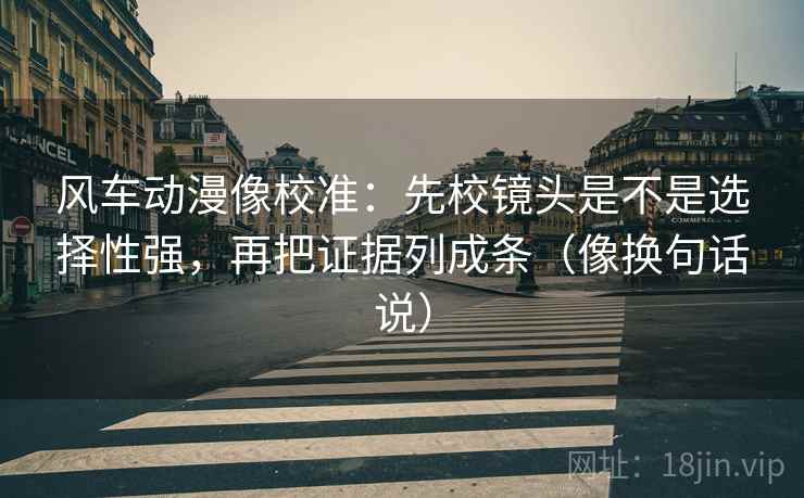 风车动漫像校准:先校镜头是不是选择性强,再把证据列成条(像换句话说) 第2张 风车动漫像校准:先校镜头是不是选择性强,再把证据列成条(像换句话说) 第2张